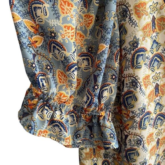 Rose + Olive Floral Boho Pullover Blouse Top Women’s Plus Size 2X - Picture 4 of 5